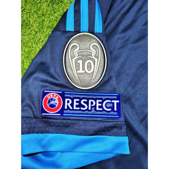 Cristiano Ronaldo Real Madrid 2015 2016 UEFA Third Soccer Jersey Shirt L - Picture 6 of 9